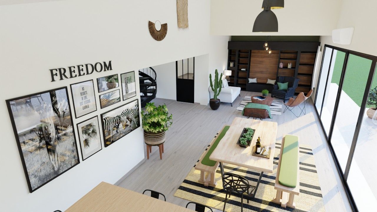 Projet de décoration d’un salon et d’une salle à manger à Martigues (13)