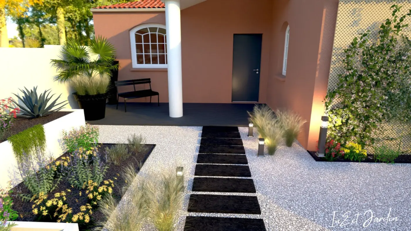 Aménagement d’une entrée extérieure à Rognac (13) — visuel 6