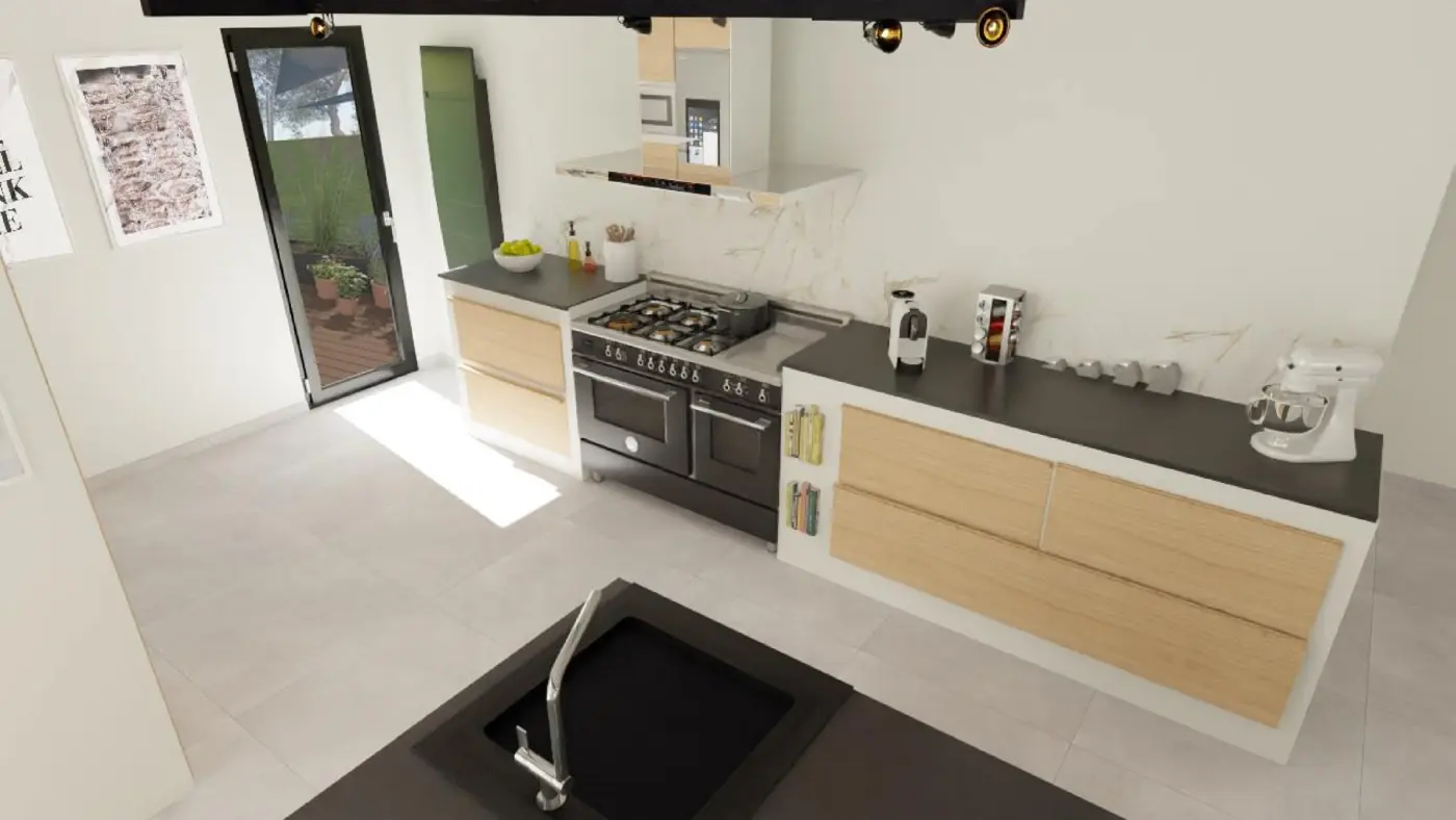Conception et Aménagement d'une Cuisine Lumineuse à Martigues (13) — visuel 7