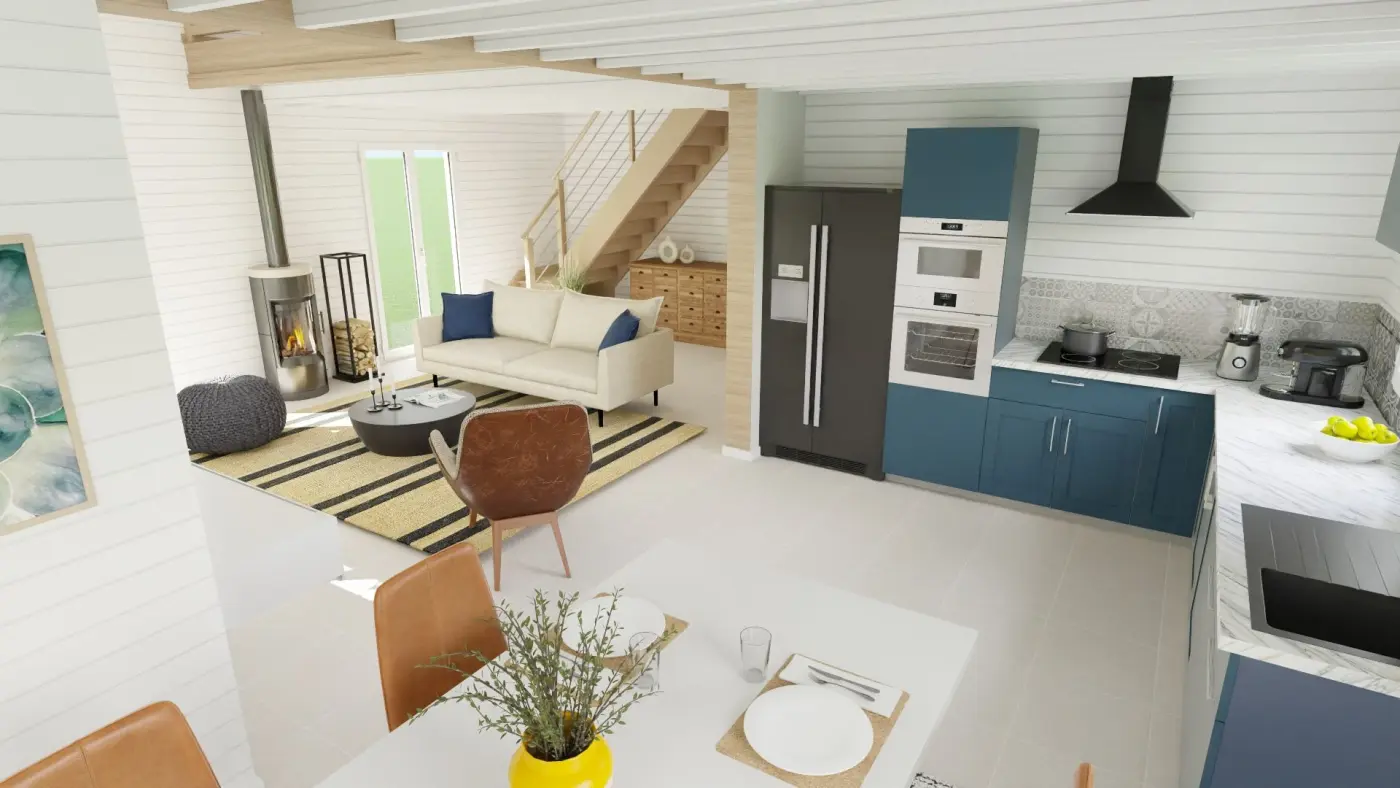 Projet de Home staging d’une cuisine/salon dans une maison à Baslieux (54) — visuel 8
