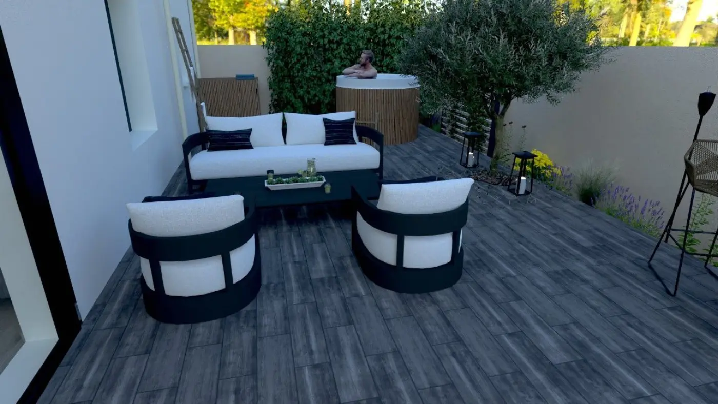 Projet de conception d’une terrasse et d’un terrain de pétanque à Martigues (13) — visuel 8