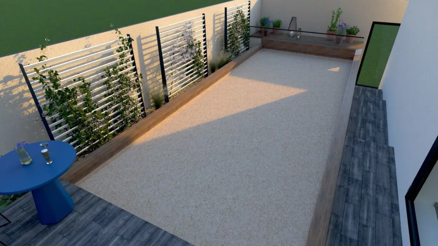 Projet de conception d’une terrasse et d’un terrain de pétanque à Martigues (13) — visuel 9