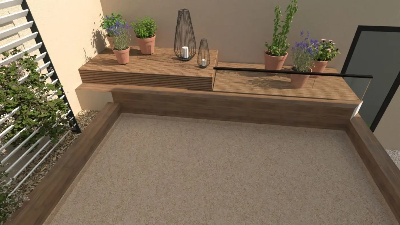 Projet de conception d’une terrasse et d’un terrain de pétanque à Martigues (13) — visuel 11