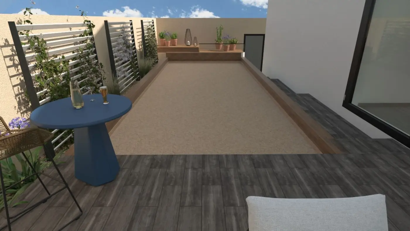 Projet de conception d’une terrasse et d’un terrain de pétanque à Martigues (13) — visuel 12