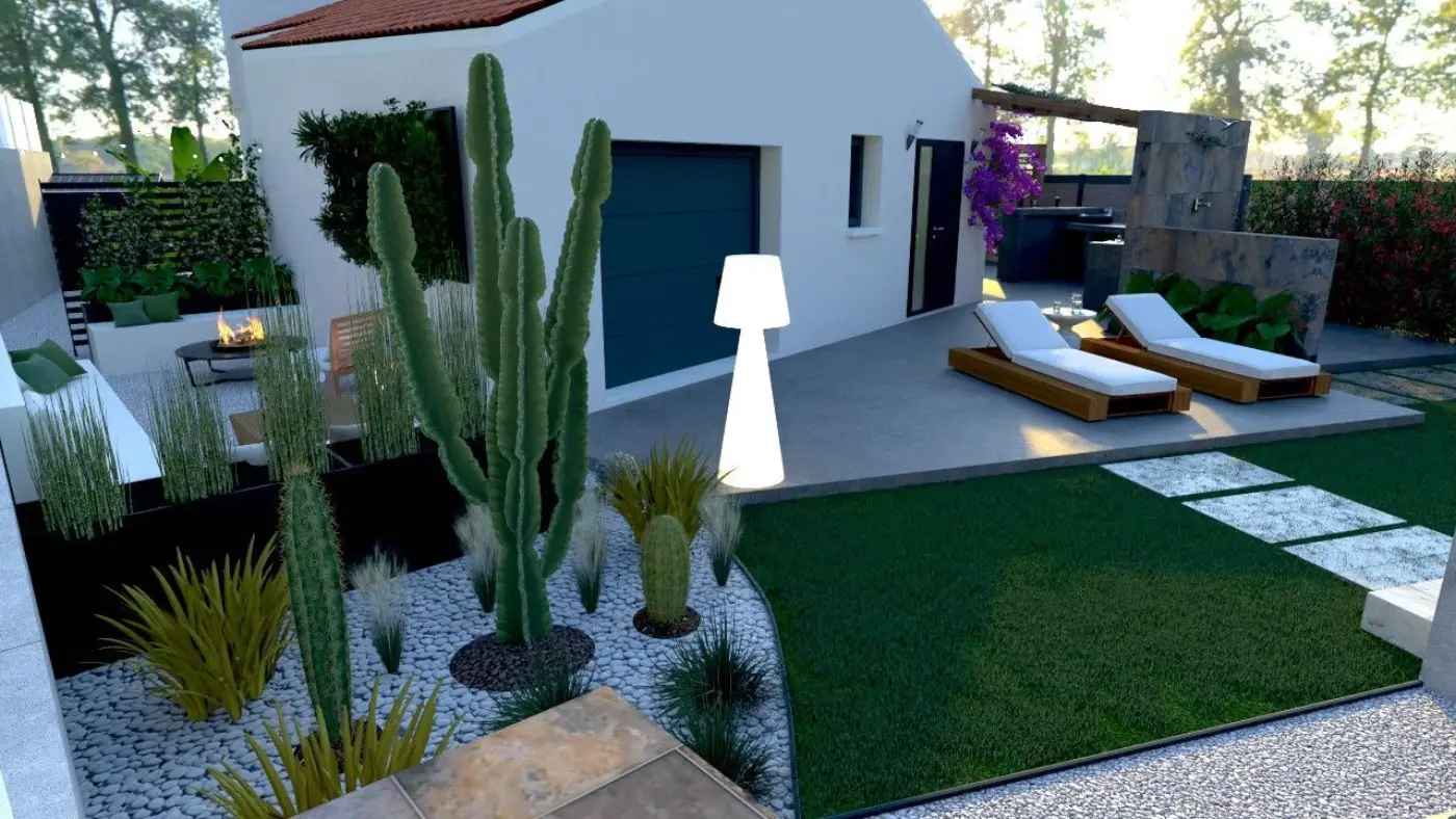 Projet de conception d’un jardin avec piscine et d’une terrasse à Martigues (13) — visuel 12