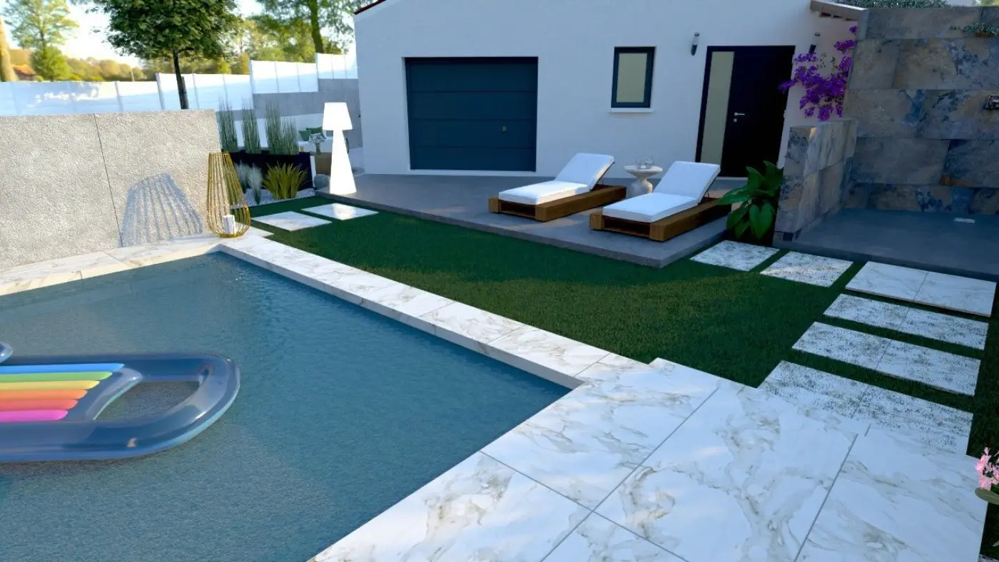 Projet de conception d’un jardin avec piscine et d’une terrasse à Martigues (13) — visuel 19