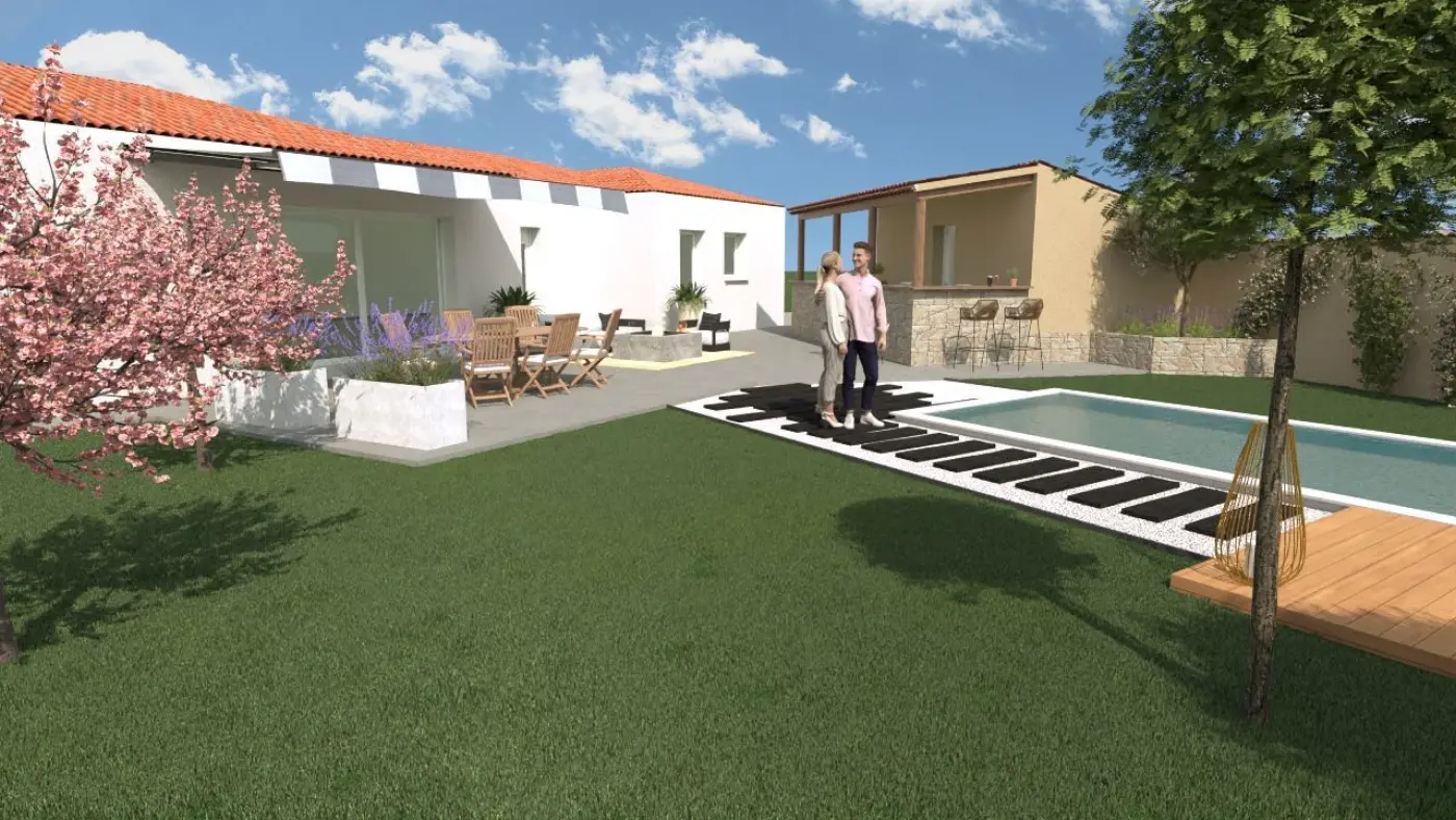 Projet de conception et de décoration d’un jardin avec piscine à Rognac (13) — visuel 14