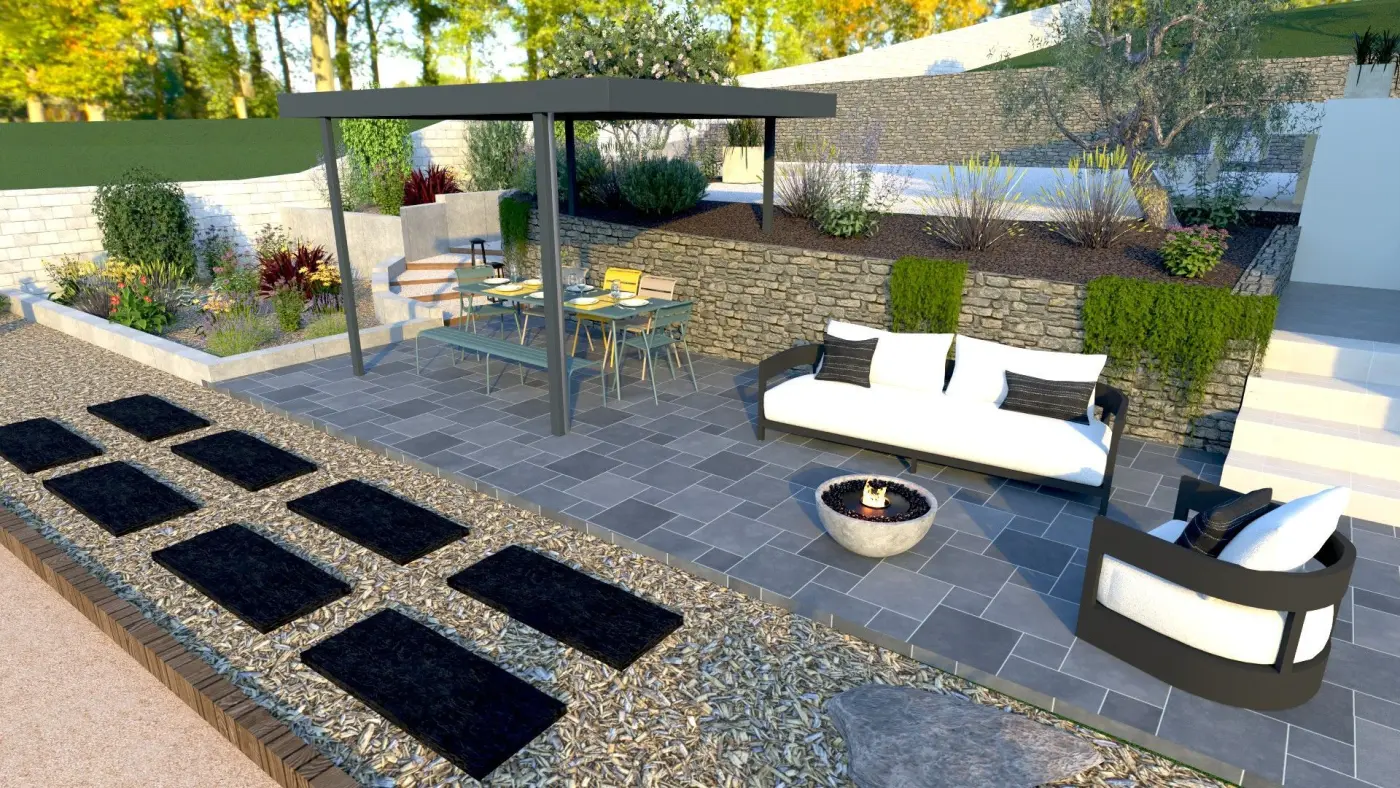 Projet de conception d’un jardin avec piscine et d’un terrain de boules à Martigues (13) — visuel 13