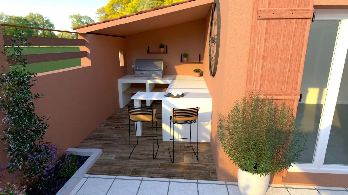 Projet de conception d’un patio et d’une terrasse à Rognac (13) — visuel 8