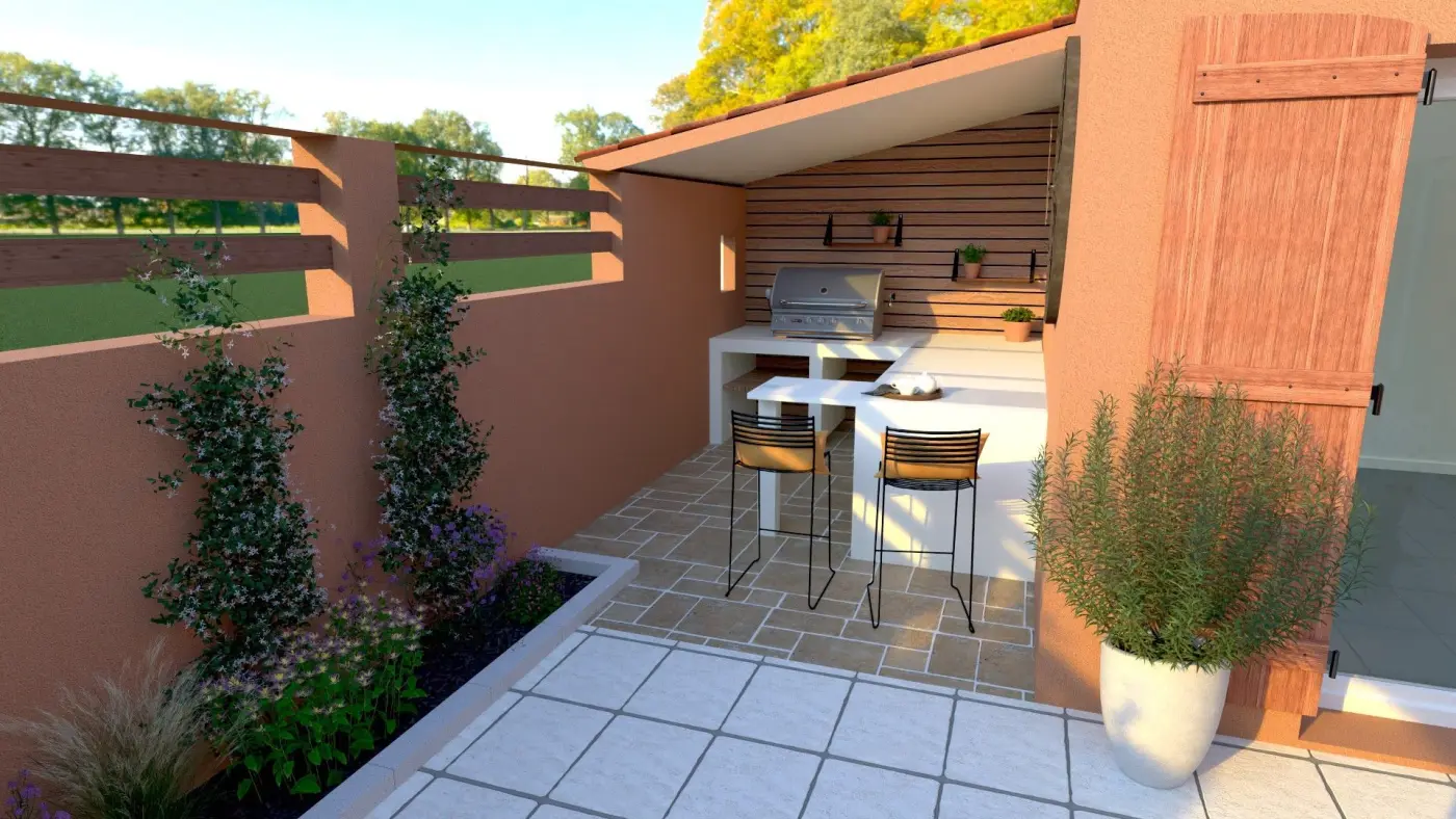 Projet de conception d’un patio et d’une terrasse à Rognac (13) — visuel 5