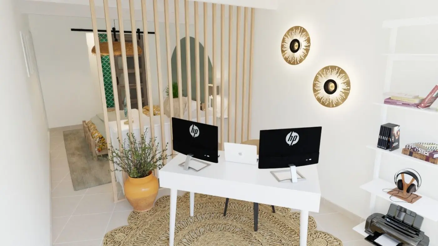 Projet de conception d’une chambre, d’un espace bureau et d’une salle d’eau à Saint Mitre Les remparts (13) — visuel 8