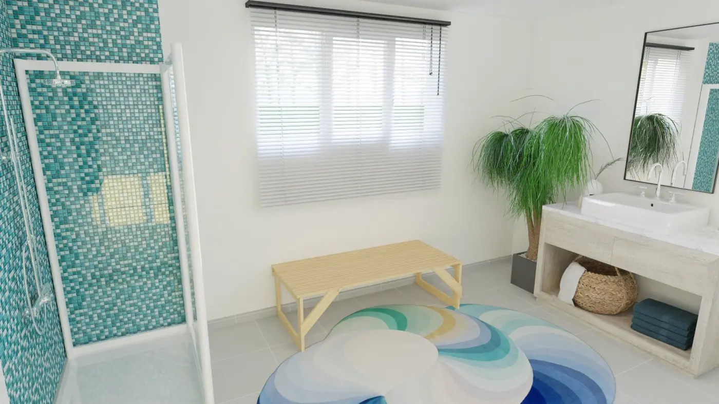 Projet de conception et d’aménagement d’un salon de massage avec hall d’accueil et salle d’eau à Bouzonville (57) — visuel 5
