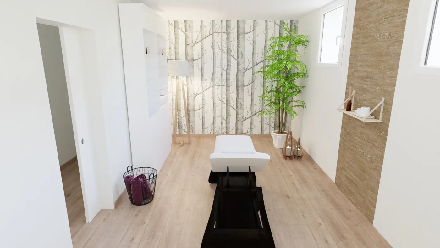 Projet de conception et d’aménagement d’un salon de massage avec hall d’accueil et salle d’eau à Bouzonville (57) — visuel 6